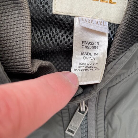 Vintage Diesel Cow Leather Jacket XXL Green - Picture 5 of 16